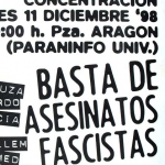 Basta de asesinatos fascistas