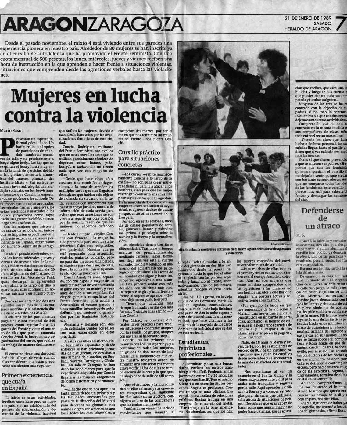 Mujeres en lucha contra la violencia