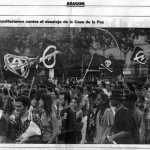 Manifestación contra el desalojo