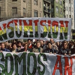 Madres de insumisos en manifestación