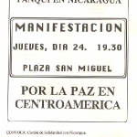 Por la paz en Centroamérica