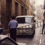 policia bloquea la calle