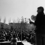 Manifiesto durante fiesta en el Campus