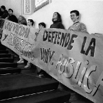 Protesta en el Paraninfo