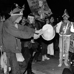 Manifestación contra la celebración del V Centenario